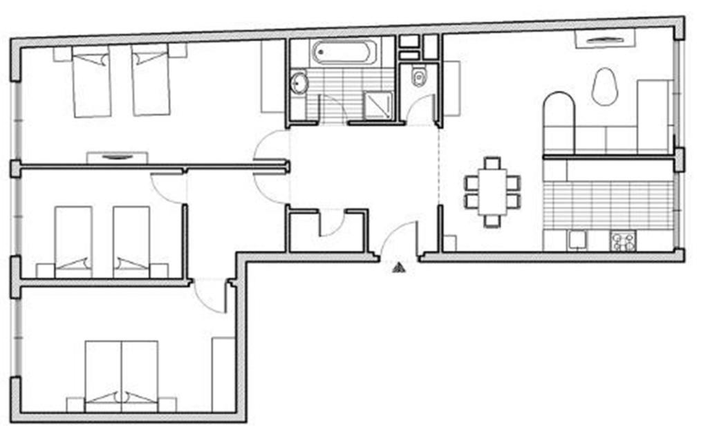 Apartment Mariahilf - 4Rooms4You Wenen Kamer foto